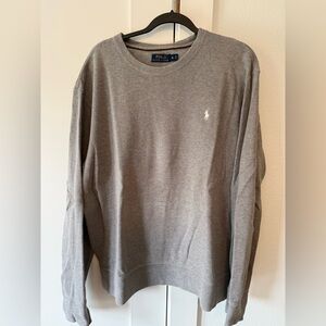 Polo by Ralph Lauren Light Gray V-Neck Sweater
